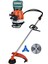 RTM9640 Benzinli Sırt Tipi Tırpan 63Cc 3.0Hp (Tırpan Bıçağı,Misina Başlığı,Tırpan Testeresi Hediye) 4