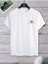 Beyaz Oversıze Tasarım Mountaın Prınt Tree Baskılı Bol Kesım Tshirt 1