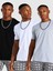 Siyah Gri Beyaz 3lü Paket Basic Oversize T-Shirt 1
