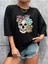 Unisex Baskılı Oversize %100 Pamuk T-Shirt 1