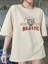 Kadın Bej Majestic Baskılı Oversize T-Shirt 3