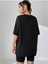Unisex Attıtude Teddy Baskılı Oversize %100 Pamuk T-Shirt 2