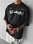 Unisex Wonderfuly Baskılı Oversize %100 Pamuk T-Shirt 1