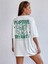 Unisex Beyaz Positive Baskılı Oversize %100 Pamuk T-Shirt 3