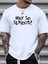 Unisex Why Baskılı Oversize %100 Pamuk T-Shirt 1