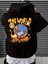 Unisex The Wworld Baskılı Oversize Pamuklu Kapüşonlu Sweatshirt 1