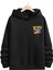 Unisex The Wworld Baskılı Oversize Pamuklu Kapüşonlu Sweatshirt 3