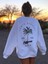 Unisex Beyaz California Baskılı Oversize Bisiklet Yaka Pamuklu Kışlık Sweatshirt Hoodie 1