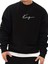 Unisex King Baskılı Oversize Bisiklet Yaka Sweatshirt Hoodie 1