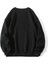 Unisex Siyah Stay In Reality Baskılı Oversize 0 Bisiklet Yaka Sweatshirt 2