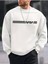 Unisex Beyaz Nasa Baskılı Oversize Sweatshirt Hoodie 1