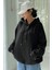 Unisex Yıldız Baskılı Oversize Pamuklu Kışlık Kapüşonlu Sweatshirt Hoodie 2