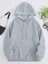 Unisex Gri I Ain't Lyin Baskılı Oversize Sweatshirt Hoodie 2