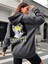 Unisex Intense Feelings Baskılı Oversize Pamuklu Kışlık Sweatshirt Hoodie 3