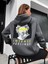 Unisex Intense Feelings Baskılı Oversize Pamuklu Kışlık Sweatshirt Hoodie 5