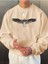 Unisex Kuş Baskılı Oversize Bisiklet Yaha Sweatshirt Hoodie 1