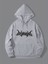 Unisex Gothic Baskılı Oversize Kapüşonlu Sweatshirt Hoodie 1