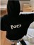 Unisex Yes Baskılı Oversize Pamuklu Sweatshirt 2