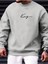 Unisex Antrasit King Baskılı Oversize Bisiklet Yaka Sweatshirt Hoodie 1