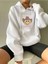 Unisex Howdy Baskılı Oversize Pamuklu Sweatshirt 1