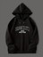 Unisex Siyah Brooklyn Baskılı Oversize Sweatshirt Hoodie 1