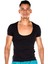Bisiklet Yaka Siyah Erkek T-Shirt DZN8701 1