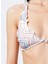 Onlandrea Ruffle Tie Top Normal Kalıp Desenli Toz Pembe Kadın Bikini Üst 5