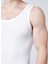 Slim Fit Düz Beyaz Erkek Atlet - 100TDNATL007002XL 4