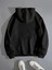 Unisex Siyah San Diego Baskılı Oversize Sweatshirt Hoodie 2