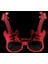 Kırmızı Renk Rockn Roll Gitar Şekilli Parti Gözlüğü 15X15 cm 1