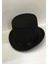 Yetişkinler Için Siyah Renk Ringmaster Sihirbaz Şapkası Fötr Şapka 15 cm 3