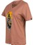 Alone Baskılı V Yaka Kadın T-Shirt 413 2