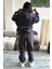 Unisex Usa Baskı Oversize Alt Üst Eşofman Takımı 3