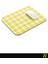 Sarı Ekose Pötikare Desenli Ergonomik Mouse Pad - 23 x 19 cm - Kaymaz Taban Ev ve Ofis Kullanımı Fare Altlığı Mousepad 3