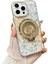 iPhone 16 Kılıf Damla Simli Renk Geçişli Manyetik Şarj Özellikli Bling Kapak 1