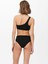 Onltassy One- Shoulder Top Normal Kalıp Düz Siyah Kadın Bikini Üst 2