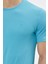 Regular Fit Bisiklet Yaka %100 Pamuk Kısa Kollu Basic Penye T-Shirt-PE3601TY22 2