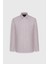 Pamuklu Oxford Slim Fit Dar Kesim Gizli Düğmeli Yaka Armürlü Gömlek 1