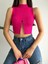 Zincir Detaylı Esnek Kumaş Crop/bluz 2