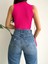 Zincir Detaylı Esnek Kumaş Crop/bluz 3