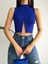 Zincir Detaylı Esnek Kumaş Crop/bluz 1