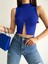 Zincir Detaylı Esnek Kumaş Crop/bluz 2