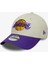 Contrast Patch La Lakers Unisex Krem/mor Şapka.- 1