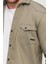 Slim Fit Çift Cepli Çıtçıtlı Dar Kalıp Pamuklu Kot Gömlek 3