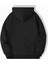 Unisex Siyah Black Baskılı Oversize Sweatshirt Hoodie 2