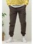 Erkek Beli Lastikli Likralı Kargo Cepli Gabardin Pantalon 3