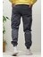 Erkek Beli Lastikli Likralı Kargo Cepli Gabardin Pantalon 4