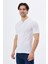 Regular Fit Fermuarlı Polo Yaka %100 Pamuk Kısa Kollu Basic Penye T-Shirt-PE3604TY22 5