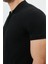 Regular Fit Fermuarlı Polo Yaka %100 Pamuk Kısa Kollu Basic Penye T-Shirt-PE3604TY22 2