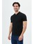 Regular Fit Fermuarlı Polo Yaka %100 Pamuk Kısa Kollu Basic Penye T-Shirt-PE3604TY22 4